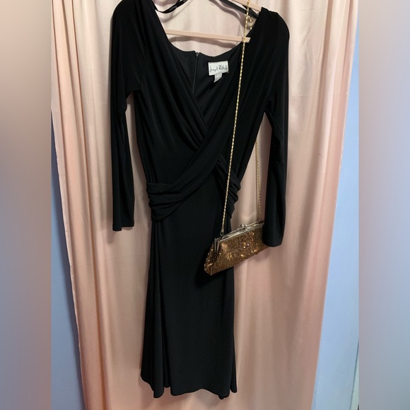 Joseph Ribkoff black long sleeve evening dress - Picture 5 of 9